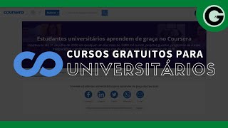 CURSOS GRATUITOS PARA UNIVERSITÁRIOS  COURSERA [upl. by Madox]