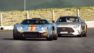 MercedesBenz AMG GT 2024 vs Ruffian GT40 at Mugello [upl. by Haven]