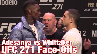 UFC 271 FaceOffs Adesanya vs Whittaker 2 [upl. by Libby]