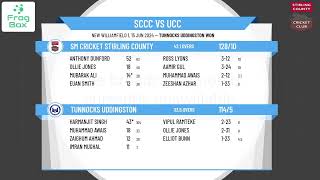 SM Cricket Stirling County v Tunnocks Uddingston [upl. by Ria]