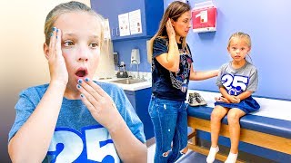 6 YEAR OLD PEYTONS DOCTOR VISIT 😳 Whats On Sisters Back [upl. by Sivat]