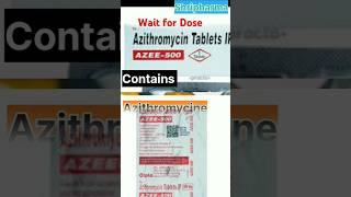 Azee 500 tablet  azithromycine tablet uses azicip 500 tablet azithromycin [upl. by Daenis]