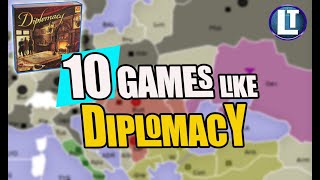 TOP 10 Board Games Like DIPLOMACY [upl. by Rennerb234]