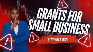 New Grants Secure a Grant for your small business in September MUST WATCH informative grants [upl. by Neiluj]