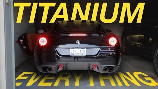 Straight Piped Ferrari 599 goes to Cars and Coffee Valvetronic Titanium Exhaust  Headers [upl. by Edahs]