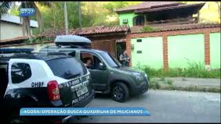 Polícia faz megaoperação para prender milicianos em Duque de Caxias RJ [upl. by Anna-Maria]