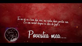 Yenic  quotPovestea meaquot Lyrics Video [upl. by Von325]