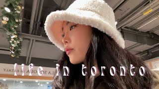 LIFE IN TORONTO  Grocery Shopping at Eataly Cafe Work date amp Thanksgiving Dinner [upl. by Tenahs]