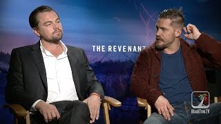 Leonardo DiCaprio and Tom Hardy Interview THE REVENANT [upl. by Fabe]