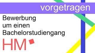 Wie bewerbe ich mich an der Hochschule München für einen Bachelorstudiengang [upl. by Stoddart]