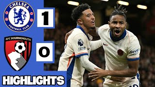 🔵 Sancho DEBUT Chelsea vs Bournemouth 10 HIGHLIGHTs  Nkunku goal Sanchez Penalty SAVE [upl. by Nathanoj779]