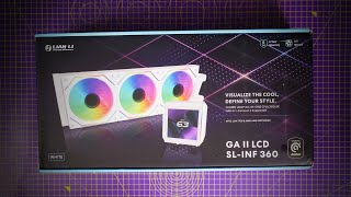 Lian Li Galahad 2 LCD Infinity ASMR unboxing and setup [upl. by Lrac]