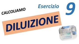 Calcolo sulla DILUIZIONE di una soluzione chimica 1 [upl. by Close]