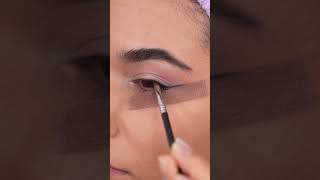 Soft Cat Eye Makeup Trend 😻 Smoky Winged Liner Tutorial 🔪 wingedeyeliner baddiemakeup [upl. by Enobe928]