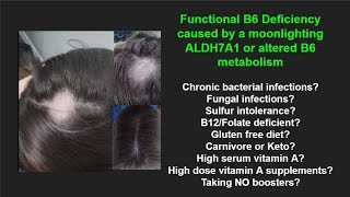 Functional B6 deficiency Altered vitamin B6 metabolism OR a moonlighting ALHD7A1 enzyme [upl. by Llesig802]