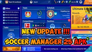 NEW APK SOCCER MANAGER 2025 [upl. by Royce]