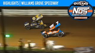 World of Outlaws NOS Energy Drink Sprint Cars  Williams Grove MakeUp  Sep 30 2023  HIGHLIGHTS [upl. by Beutler245]