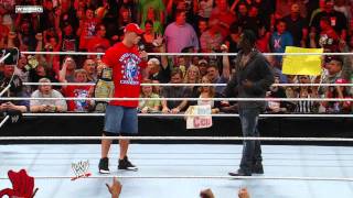 John Cena comes to the rescue of a WWE fan after RTruth picks on them [upl. by Acinej220]