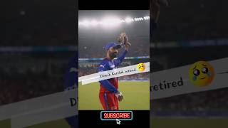 Dinesh Karthik retired ipl2024 cricket trending  RCB virat shorts video journey dk fans [upl. by Nyre567]