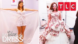 Most Unique Wedding Dresses of ALL TIME  Say Yes To The Dress  TLC [upl. by Hettie]