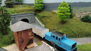 N Gauge Inglenook micro layout with some different concepts to our normal layouts [upl. by Seabrooke]