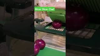 Nicer Dicer Chef Zwiebel schneiden schnittvarianten nicerdicerchef zwiebeln nicerdicer [upl. by Refiffej]