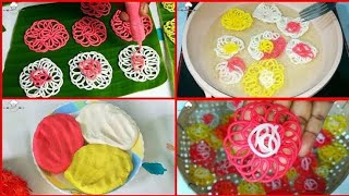 সিরিঞ্জ পিঠা ডিজাইন  Syringe Pitha Design  ফুল পিঠা বানান সহজেই  বরিশালের সিরিঞ্জ পিঠা [upl. by Cerellia]