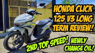 2nd Top Speed Kay Honda Click 125 V3 After Change Oil amp Long Term Review Langga Gail [upl. by Rianon99]