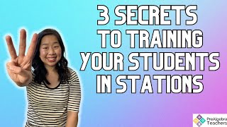 3 Secrets to Training Students When Running Stations So Theres No Behavior Issues [upl. by Soneson]