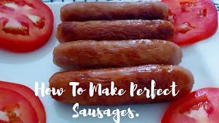 How To Fry Perfect Sausages  Sausage Recipe  How To Fry Sausages [upl. by Rehtaeh492]