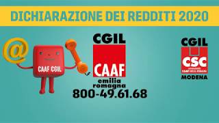 Dichiarazione dei redditi 2020 Csc Caaf Cgil Modena persone e soluzioni [upl. by Ecnadnac]