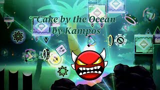 Cake by the Ocean by Kampos amp More Insane Demon  Geometry Dash [upl. by Anowahs]