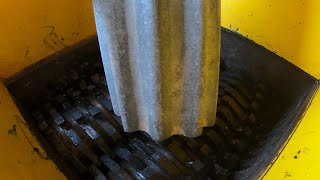 THE SOUND IS SO SATISFYING WHEN DROP ZINC INTO FAST SHREDDER MACHINE [upl. by Amie195]