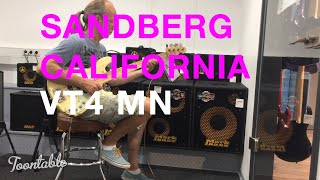 Sandberg California VT4 MN 2 Band EQ active Bass 4 strings 4 fun funk and function gigs Aug 24 [upl. by Ambrogio]