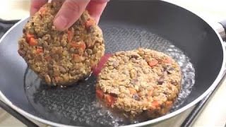 Hamburguesas Vegetarianas  Receta con carve o carne vegetal SOJA [upl. by Hau]