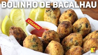 BOLINHO DE BACALHAU VEGANO  BOTECANDO VEGANAMENTE  VIEWGANAS [upl. by Eanel612]