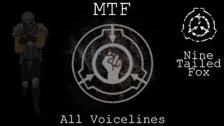 MTF NineTailed Fox  All Voicelines with Sutbtitles  SCP  Containment Breach v1311 [upl. by Adniles]