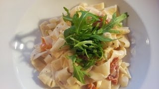 Pasta Rezept mit Spargel und Rucola  Der Bio Koch 200 [upl. by Assirak]