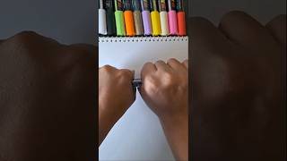 Activating my dark grey acrylic marker✨shorts ytshorts viral [upl. by Hajan]