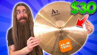 I ordered CHEAP cymbals from Temu [upl. by Philipp]