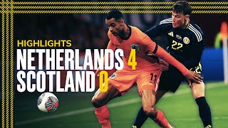 Netherlands 40 Scotland  International Friendly Highlights  Scotland National Team [upl. by Ahsiuqal]