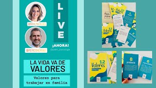 LIVE PATRIPERICO LA VIDA VA DE VALORES TARJETAS DE 12 VALORES PARA TRABAJAR EN FAMILIA [upl. by Etnaik]