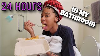 24 HOUR Overnight Bathroom Challenge  Vlogmas 12  TayPancakes [upl. by Frances]