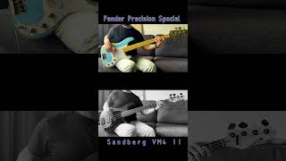 Fender Precision Special VS Sandberg california VM II musicprecision sandberg fender bassmusic [upl. by Melanie]