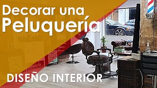 DECORAR UNA PELUQUERIA ¿Cómo reformar y decorar una barbería Consejos de decoración de salones [upl. by Gnos]