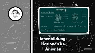 Ionenbildung Kation vs Anion  Elektronenabgabe  Elektronenaufnahme [upl. by Fridell47]