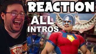 Gors quotMortal Kombat 1quot Peacemaker All Intros REACTION [upl. by Crandall]