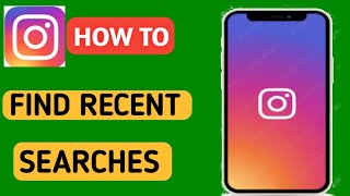 How to check recent searches on Instagram full guide [upl. by Aidole241]