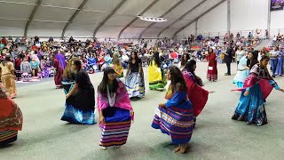 Morongo Thunder and Lightning Pow Wow 2018  Teen Girls Bird Dancing [upl. by Ellatsirhc]