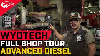 WyoTech Shop Tour Advanced Diesel [upl. by Ennovart]